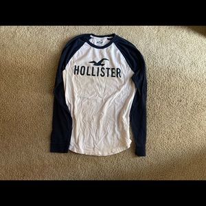 Hollister - Blue&White Raglan Tee